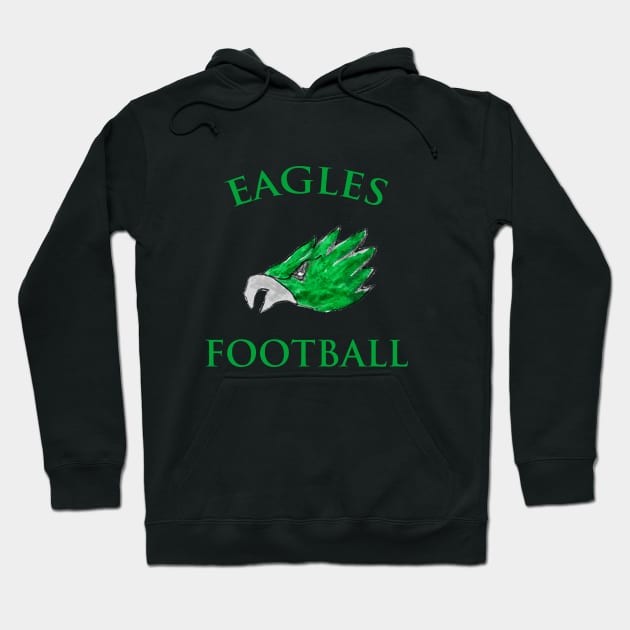 Philadelphia Eagles Logo Drawing Hoodie by Kids’ Drawings 